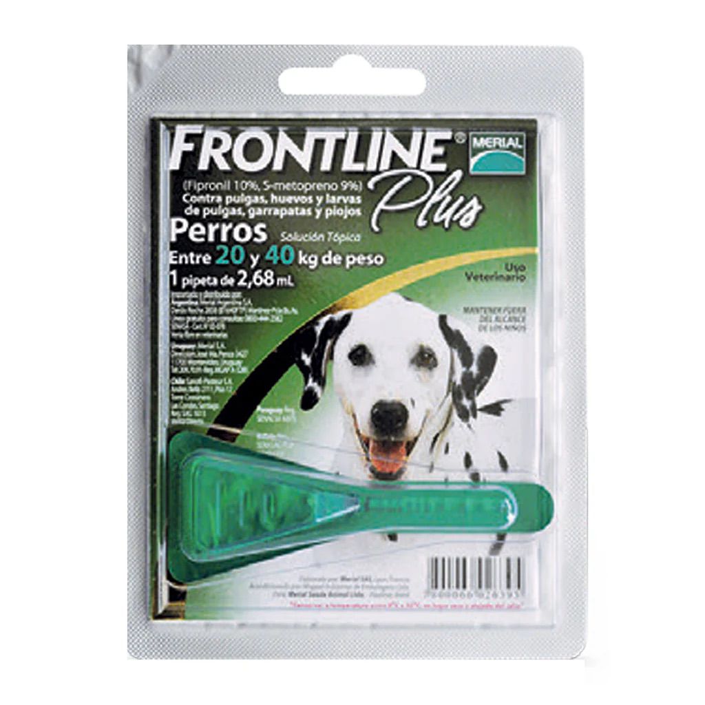 Antipulgas Para Perro Frontline Plus Pipeta 20-40kg
