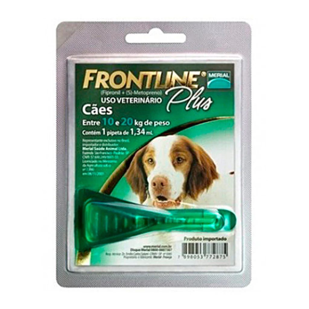 Antipulgas Para Perro Frontline Plus Pipeta 10-20kg